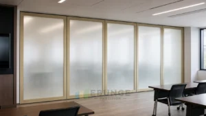 تخطيط الصوتيات لقاعة ندوات جامعية ذات جدران زجاجية متحركة