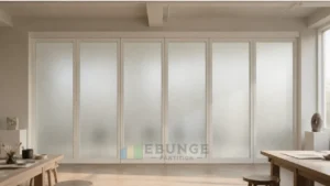 إطارات الفنون المجتمعية باللون الأبيض الدافئ للتصميمات الداخلية ذات الجدران الزجاجية المتحركة